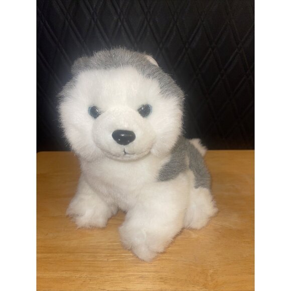 Ty Dakota Husky Dog Wolf 10" Stuffed Animal Plush 1994 Realistic Wolf Dog - Picture 1 of 16